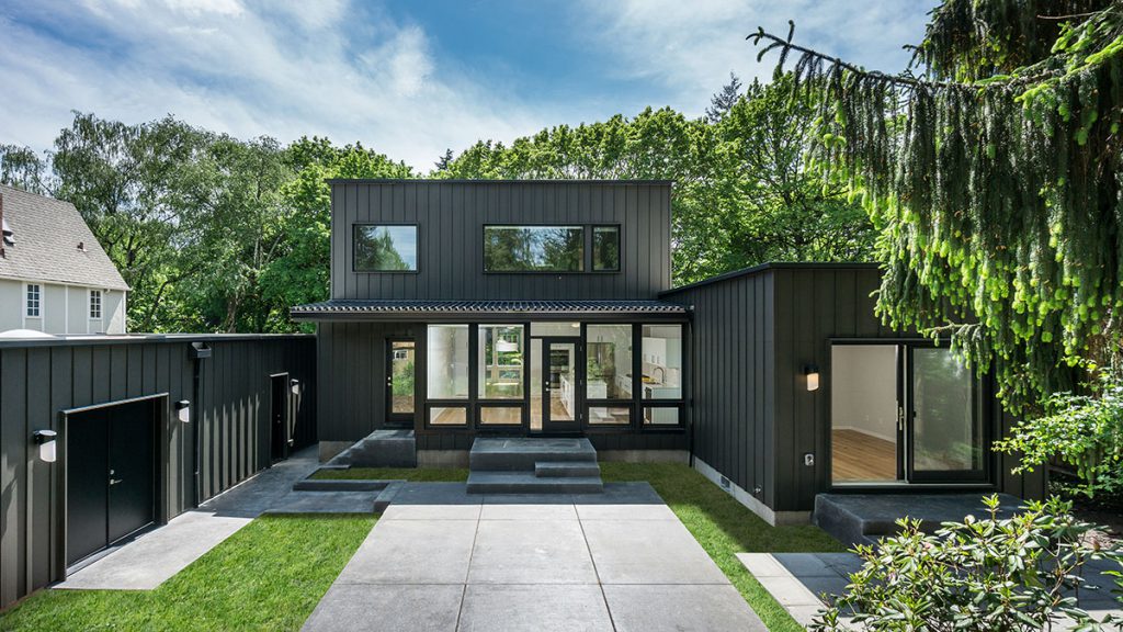 black modern sellwood house